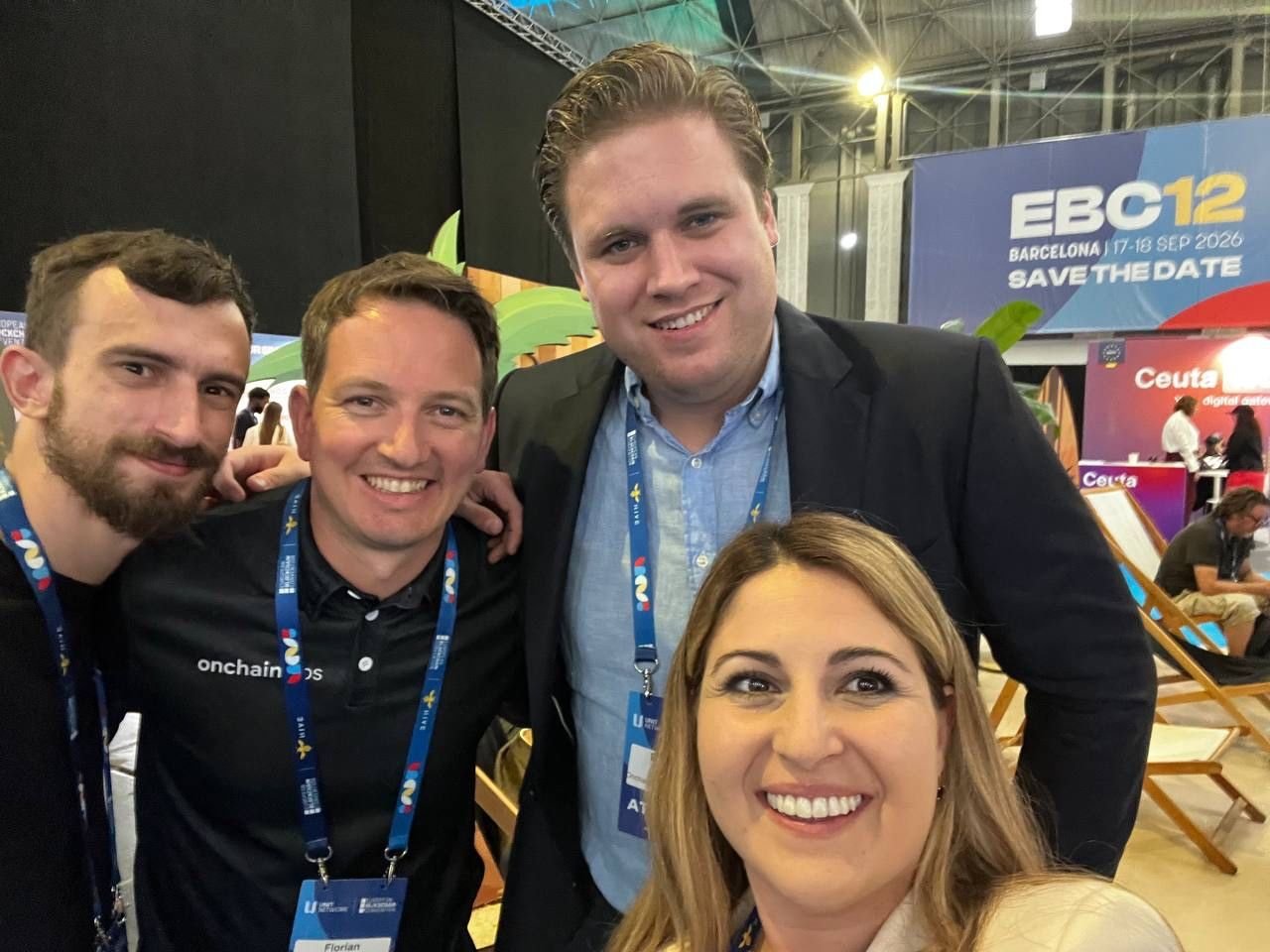 The OnchainLabs team at EBC Barcelona