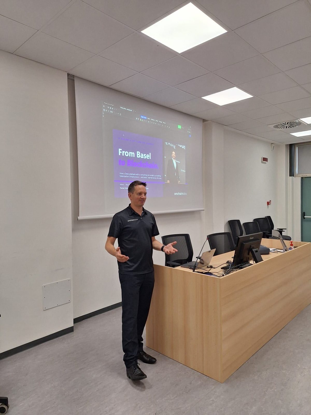 Guest lecture at a university in Milan